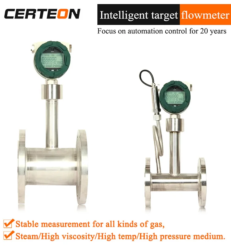 Good Calibrated And Durable Target Plate Flow Meter For High Corrosive ...