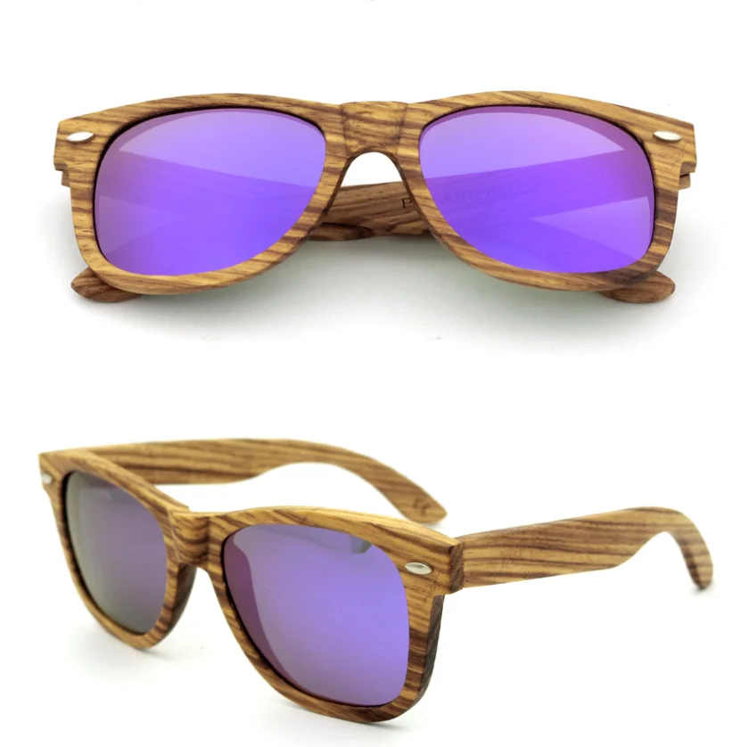 2022 Men Polarized Luxury Wooden Sunglasses Verified Oak Ash Zebra Black Walnut Rosewood Zebra 2249