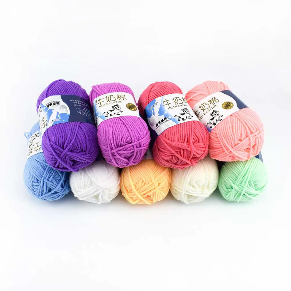 Multi Colour 8 Ply Milk Cotton Yarn 100g 100milk Cotton Yarn 50g