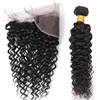 Indian Video Long Kinky Curly Hair Bundle With Lace Closure A Set Wig For Women