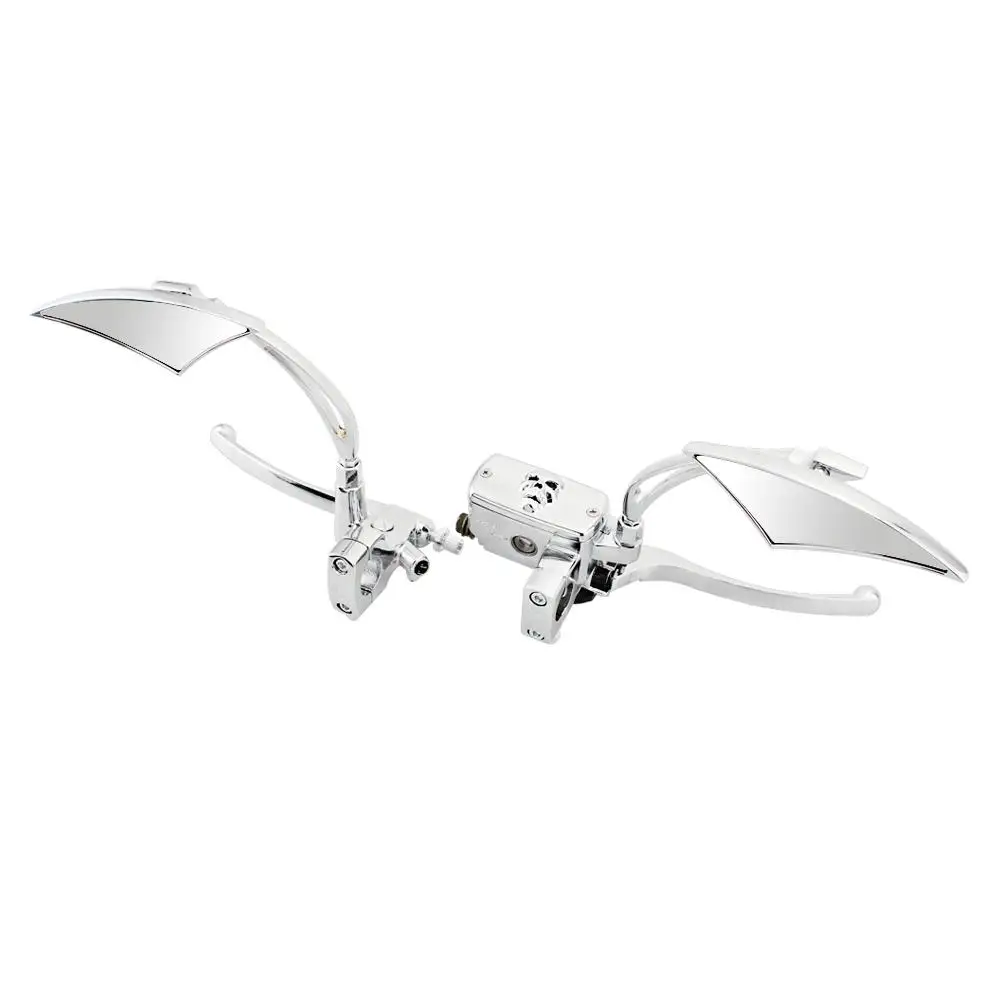 Motorcycle Chrome Hydraulic Clutch Brake Lever Master Cylinder w/ Rearview Mirror Fit For Honda SHADOW STEED 600 400VT 600VT 750