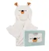 Amazon Hot Sale 100% bamboo baby hooded towel with bear ear