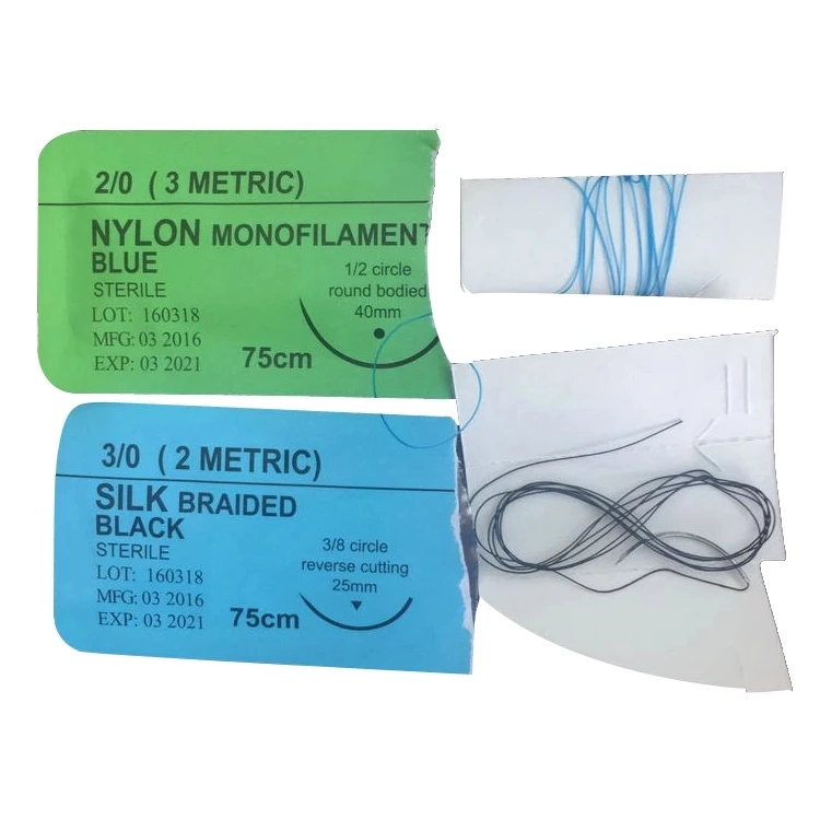 All Types Of Surgical Suture Nylon Silk Polyester Chromic Plain Catgut
