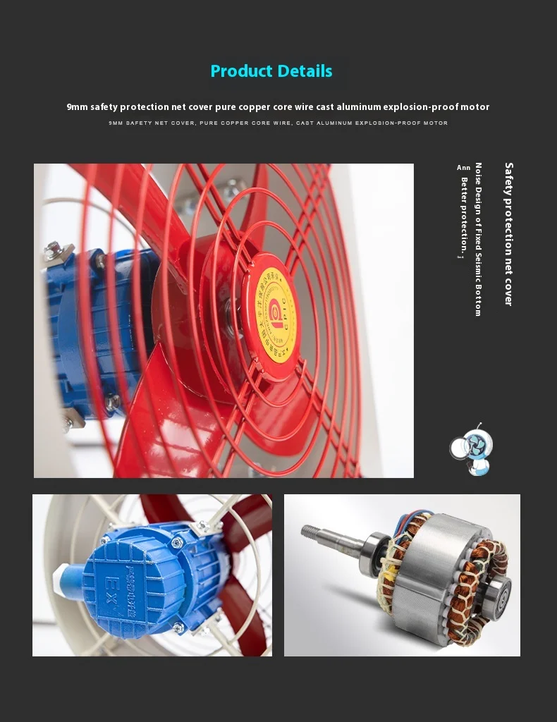 Axial Flow Ventilation Fan, Wall, Flameproof, BFAG - detail 12
