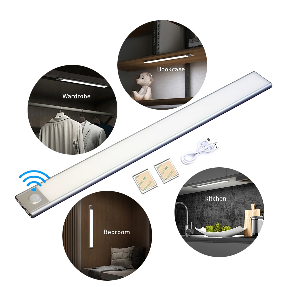 best homelife 5000k motion sensor portable led strip under closet cabinet light fixtures