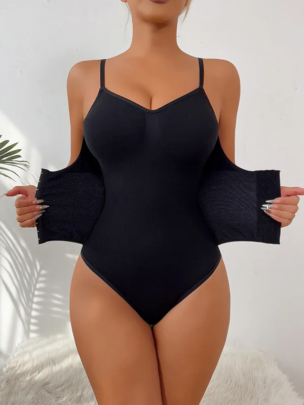HKRXEC Open-Bust Side-Buckle Shaping Bodysuit Brief