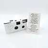 wedding Single Use Disposable Camera with Flashlight Build in Battery with Kodak Color Film 200ASA 36EXP Silver Heart White