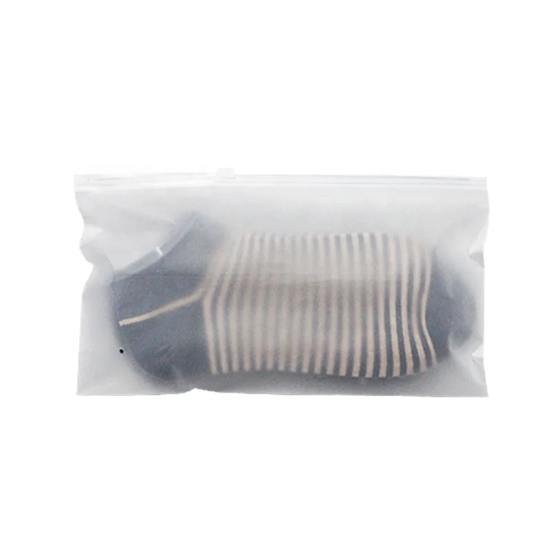 
custom logo print clothing plastic ziplock bag for sock/hoodie/cosmetics packaging 