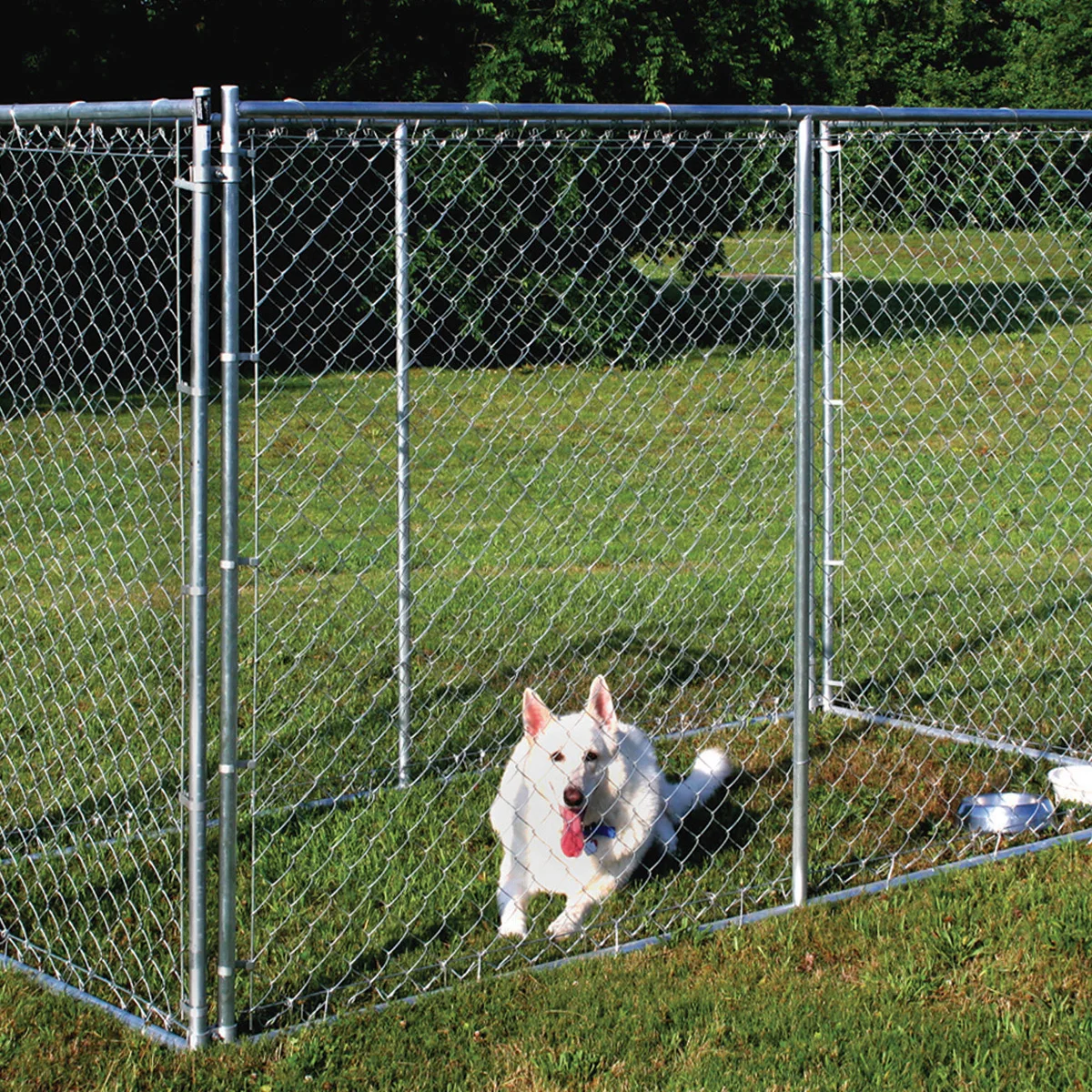 Custom 10x10x6 Quality Outdoor Used Chain Link Dog Kennel Lowes Closed