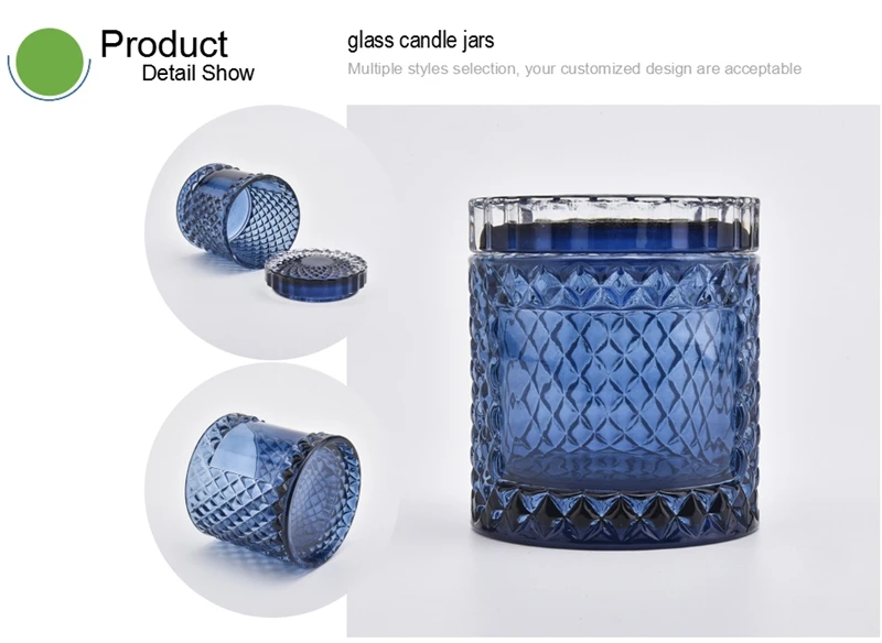 crystal glass jar candle