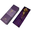 Hot custom logo copper paper hard paper purple luxury gift box
