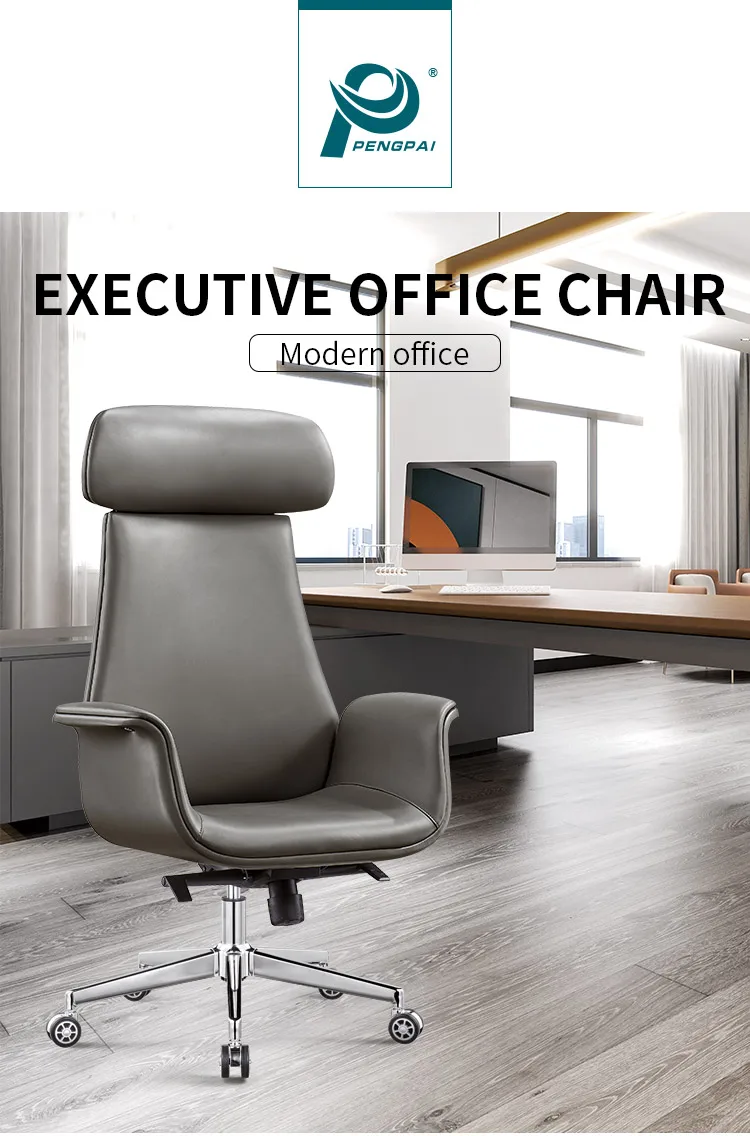 Leather Office Chair Black Executive Executif Luxury