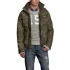 Men's casual heavy cotton canvas quilted cargo lined winter windbreaker jacket