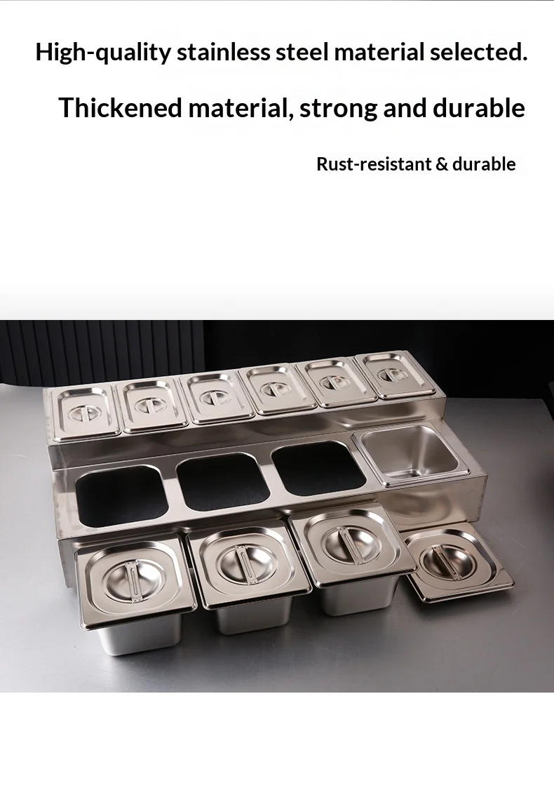 Single Jam Box Stainless Steel Jam Box Lid Large Capacity Durable Special Seasoning ...