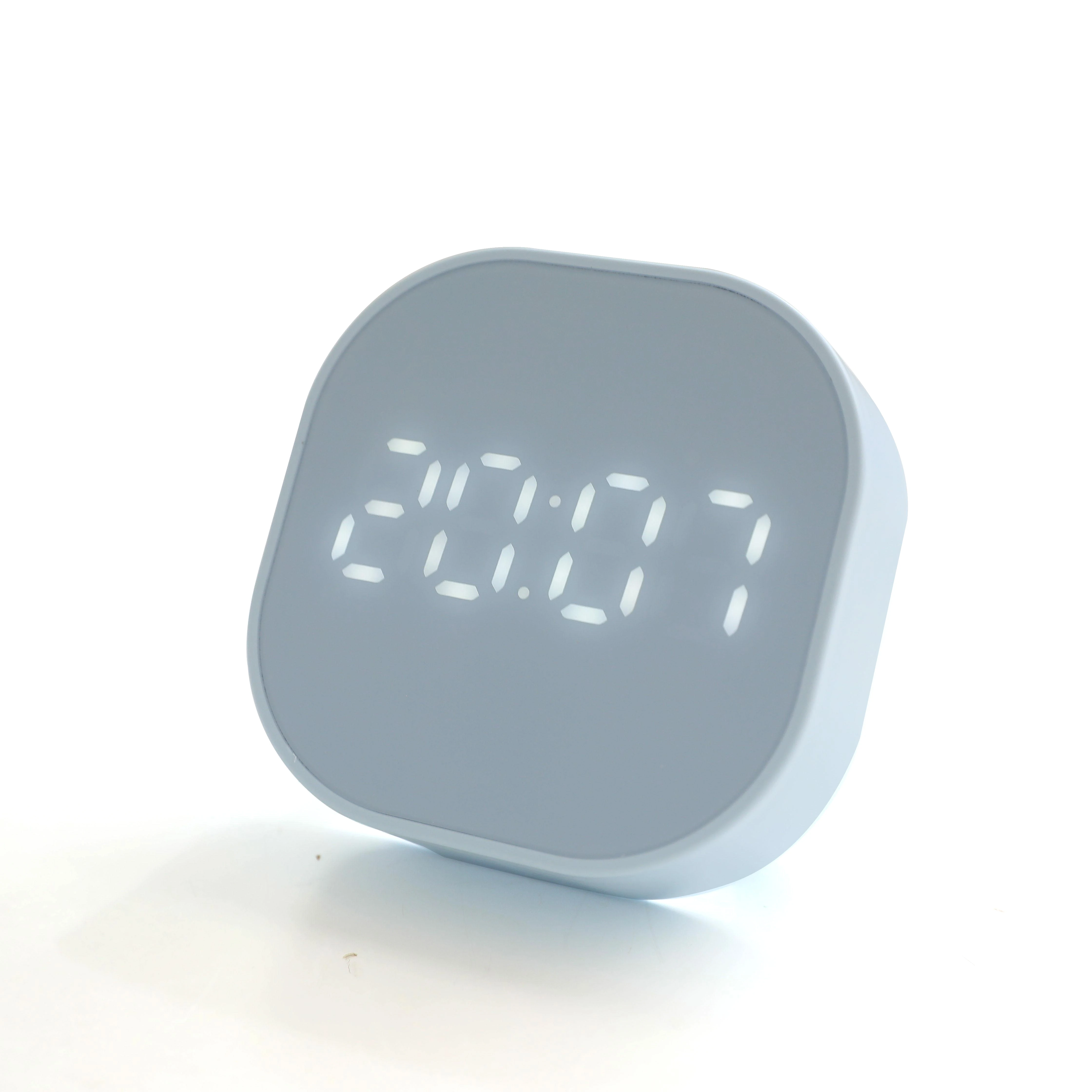 2020 LED Light Mini Modern Cube Desk & Table Clocks ,Smart Digital Kids Led Alarm Clock Displays Time