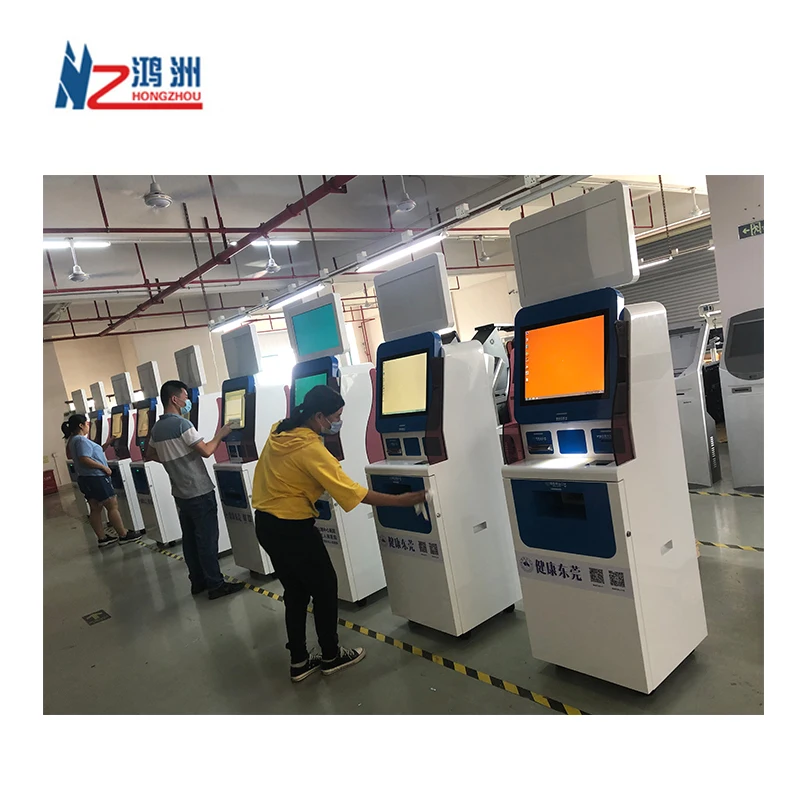 High quality cash exchange ATM kiosk with camera and passport scanner in airport