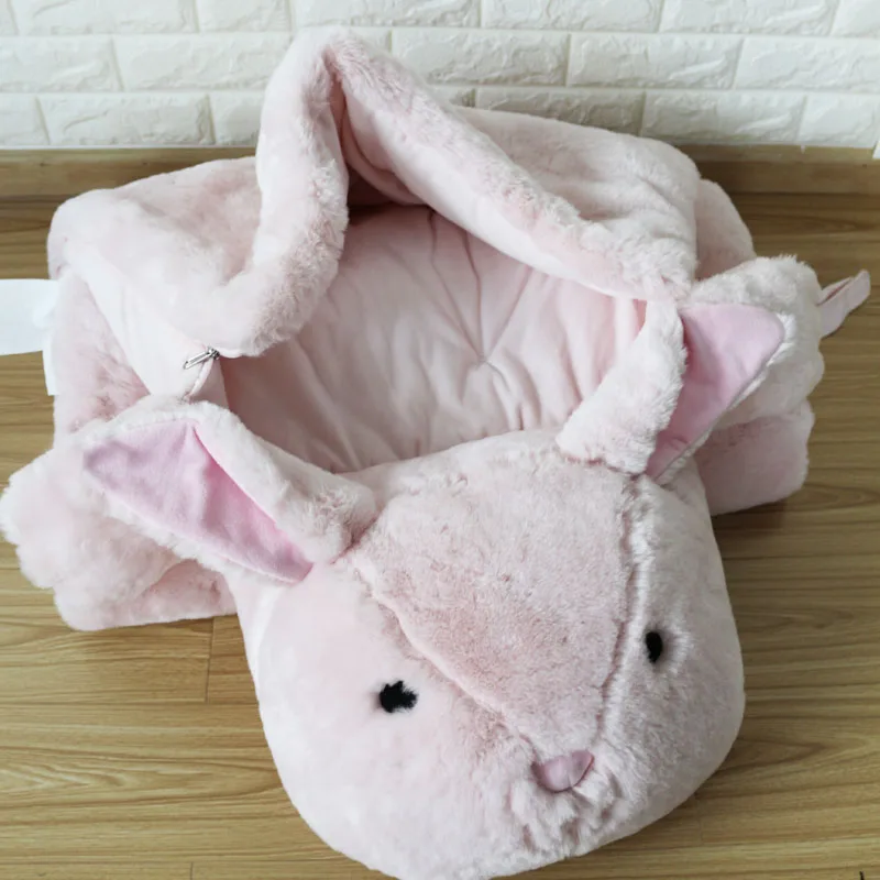 Super Soft And Warm Rabbit Design Snuggle Pod Plush Animal Kids ...