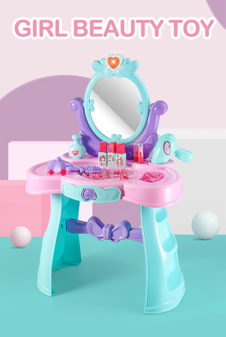Jugetes Toy Portable Girls Dressing Table Toy Kids Make Up Set Beauty