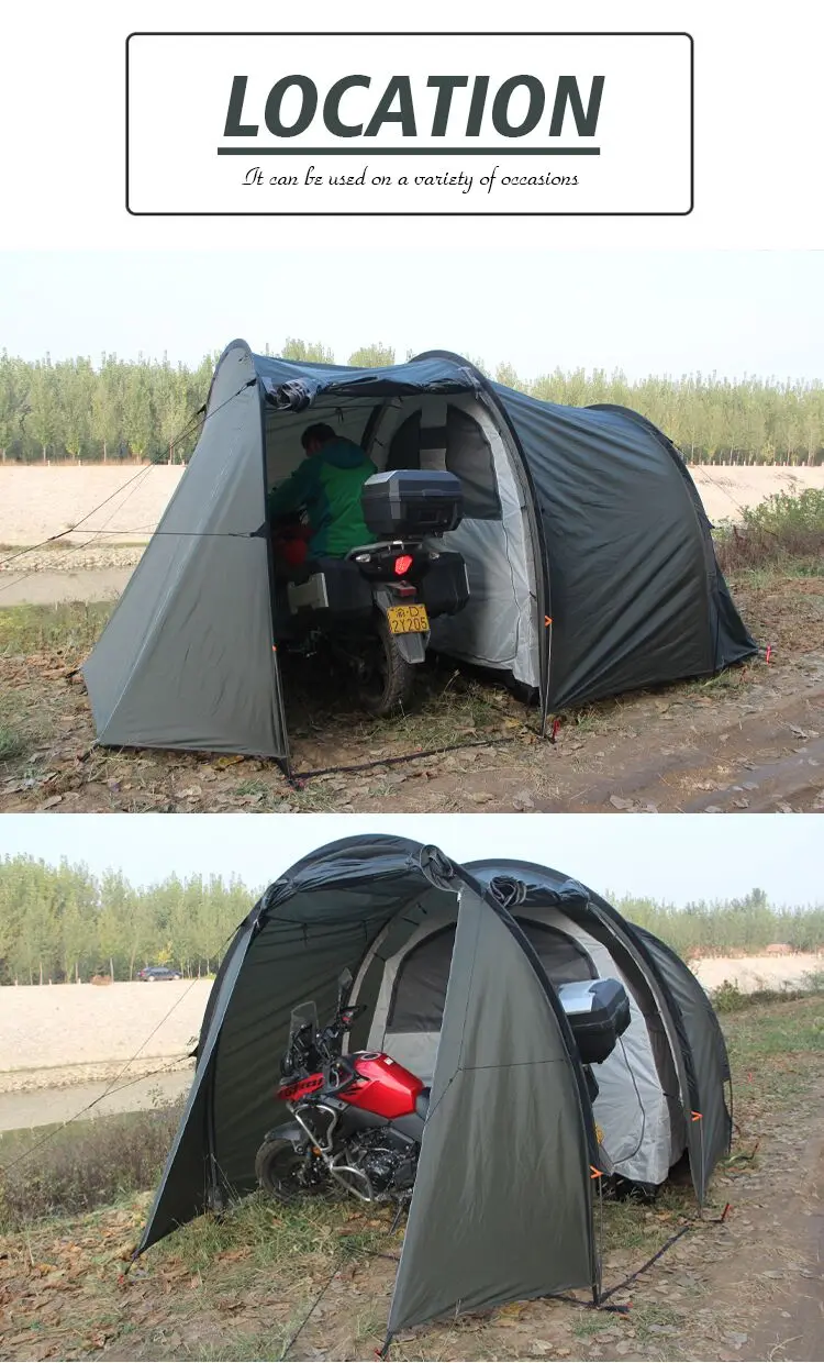 Outdoor Inflatable Waterproof Bike Cover Shelter Trailer Camper
