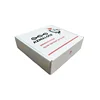 Custom Brand and Website Info Printed White Color Rigid Corrugated Shipping Mailing Mailer Boxes Packaging for E-commerce