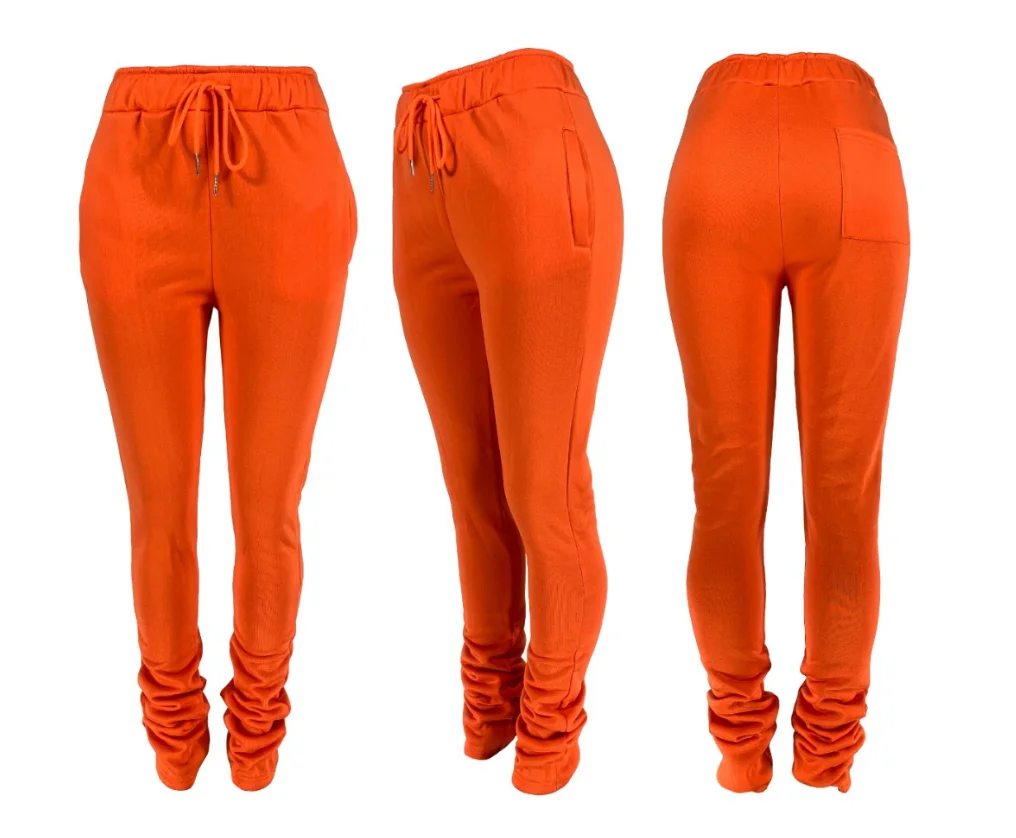 thick stacked sweatpants womens