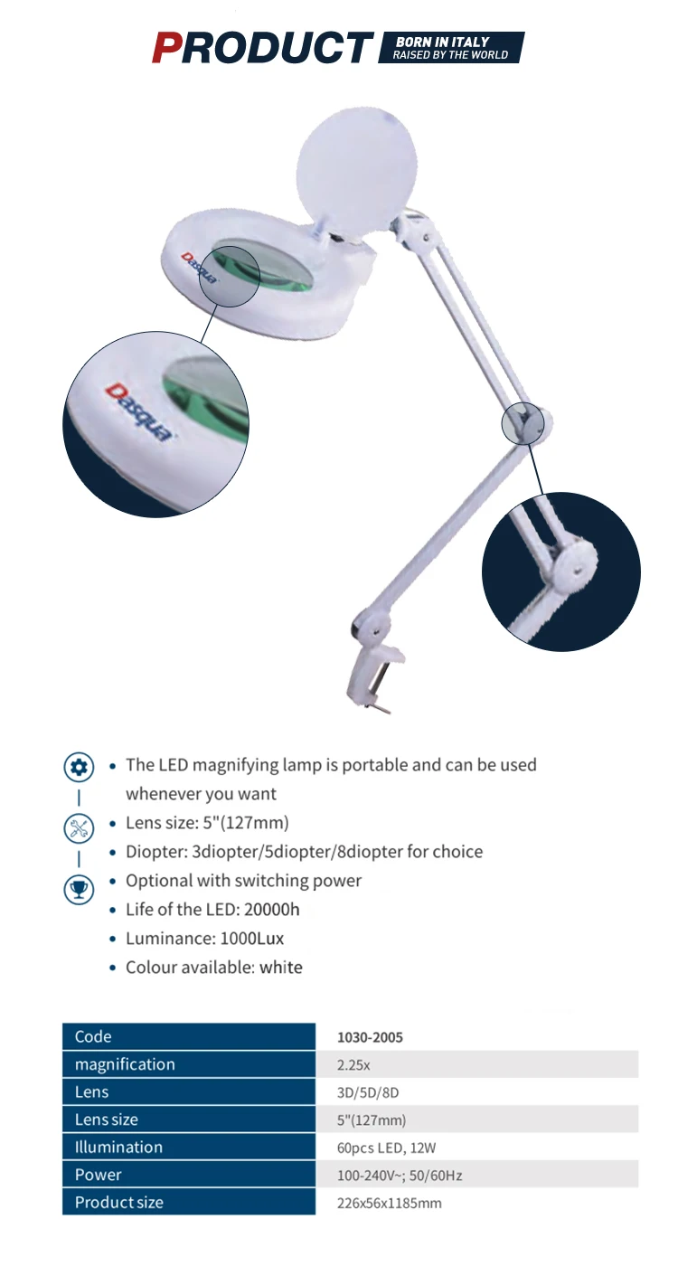 Dasqua LED Table Magnifier With Illumintion
