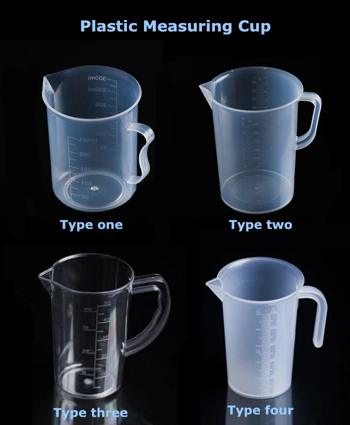 Factory Directly Graduated Plastic Measuring Cup/Jug With Handle