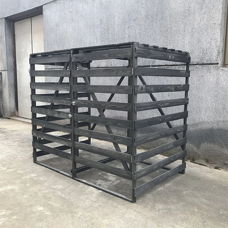 Wooden Triple Wheelie Bin Store Cheap Garden Storage Unit Outdoor Bins