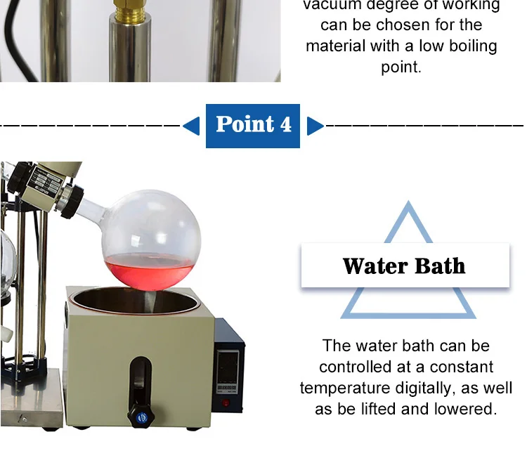 Lab Chemical vacuum distillation 5L digital Rotary Evaporator Price
