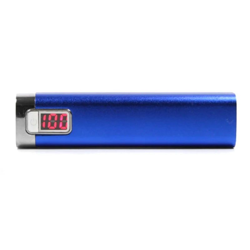 Best Selling Unique OEM Custom Metal Tube Corporate Gifts Power Bank 2600 mAh With LCD Digital Display