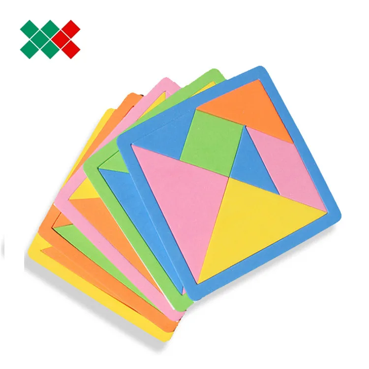 2020 Pattern Blocks Set Developmental Toys Tangram Puzzles