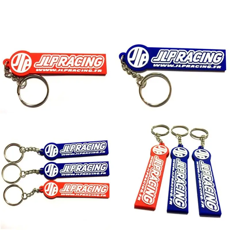 animal design soft rubber pvc led logo keyring