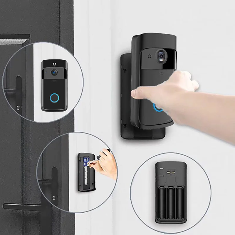 720p Doorbell Camera Two Way Audio Motion Detection Door Phone