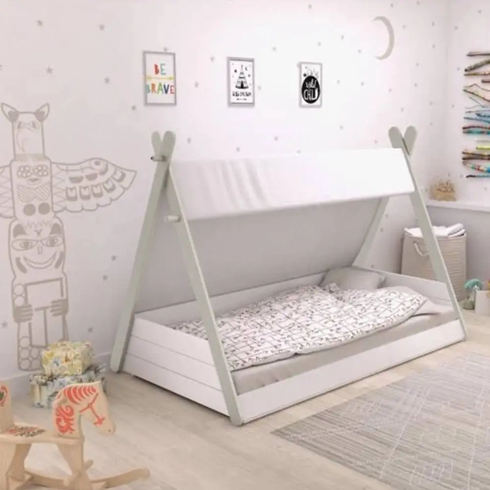 детская кровать низкая с бортиками напольная