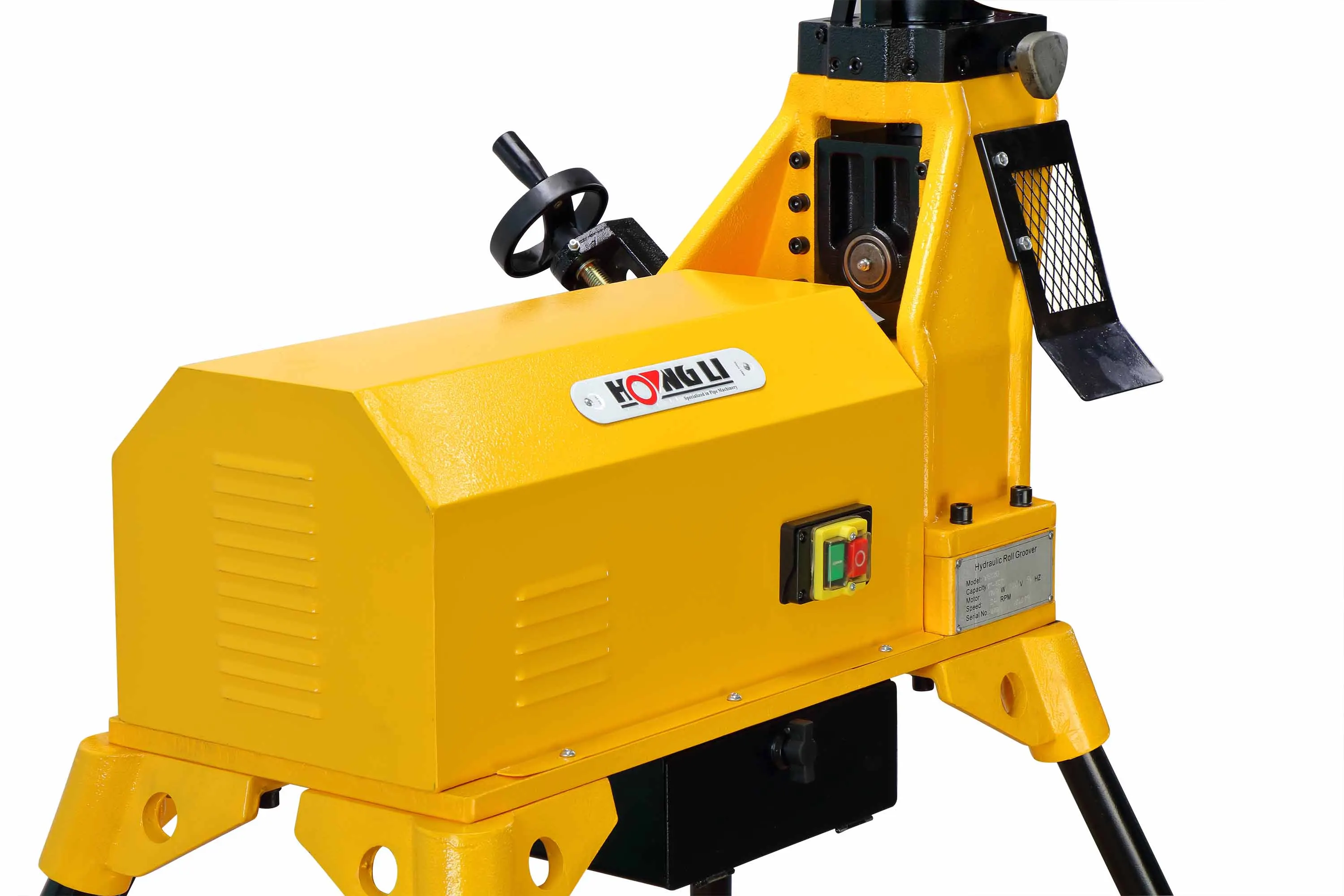 Hongli Manufacture 1100w Yg12d Roll Grooving Machine 1 Inch To 12 Inch