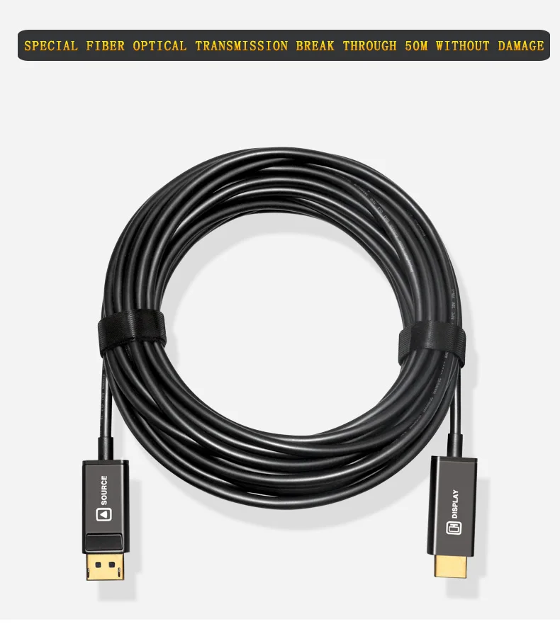 OEM High Quality Male To Male 4K 1080p Displayport DP Transfer To HDMI Adapter Cable