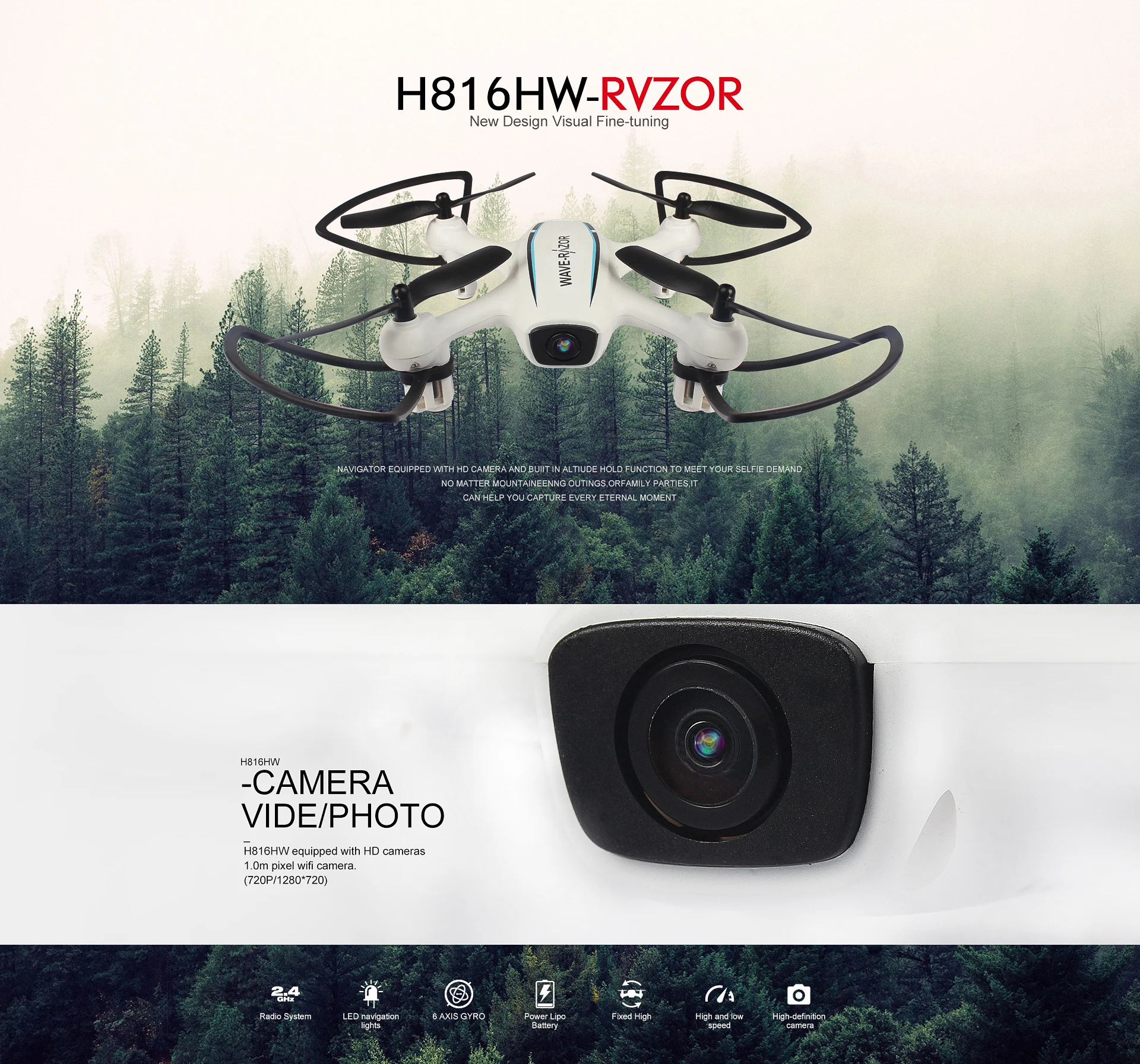 Wifi Recording Control Quadcopter With Camera Ultralight Video Drone