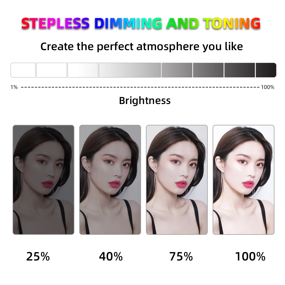 Travor 18 inch 72W rgb led ring light rgb ringlight ringlamp fill lamp for makeup youtube video photographic lighting