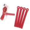 self-locking electron wiring nylon hook and loop cable tie