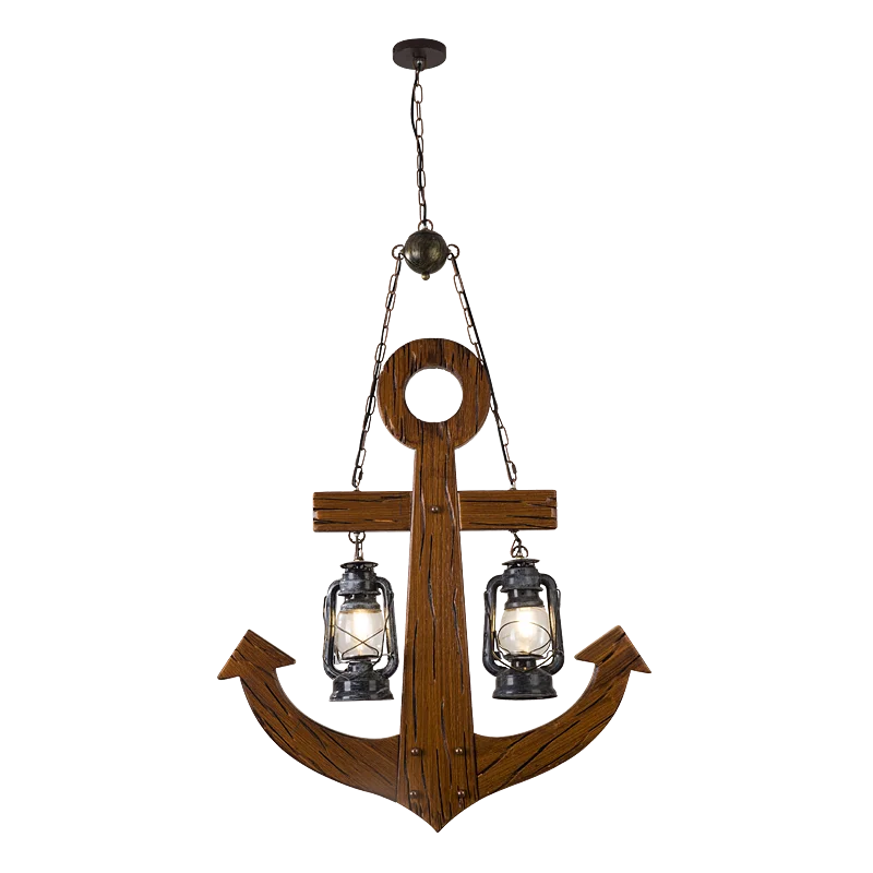 Lighting Chandelier Wooden Island Chandelier Retro Rustic Pendant Lighting Lamp