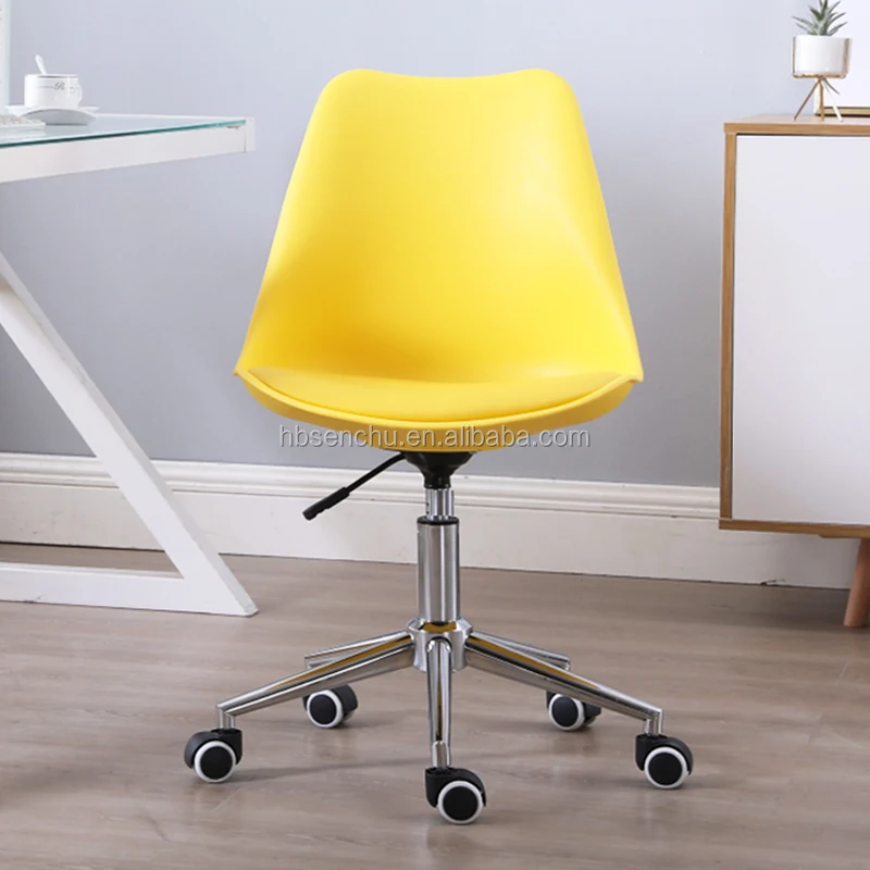 Hot Selling Swivel Office Chair Leather Backrest Tulip Chair Adjustable