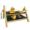 Serving tray for cake & bread stand - 2 tier dessert tray -food server display rack 40 x 30 x 25 cm