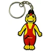 High quality new product fashion silicone keyholder custom logo soft rubber keyring PVC keychain