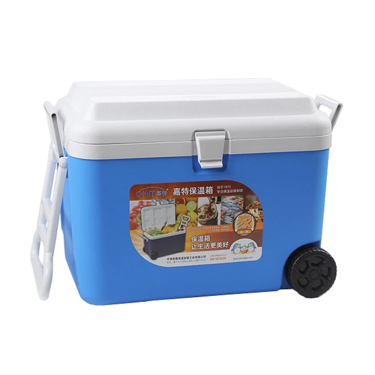 Gint 50l Cooler Box Waterproof Fish Ice Chest Wheels Plastic Insulated