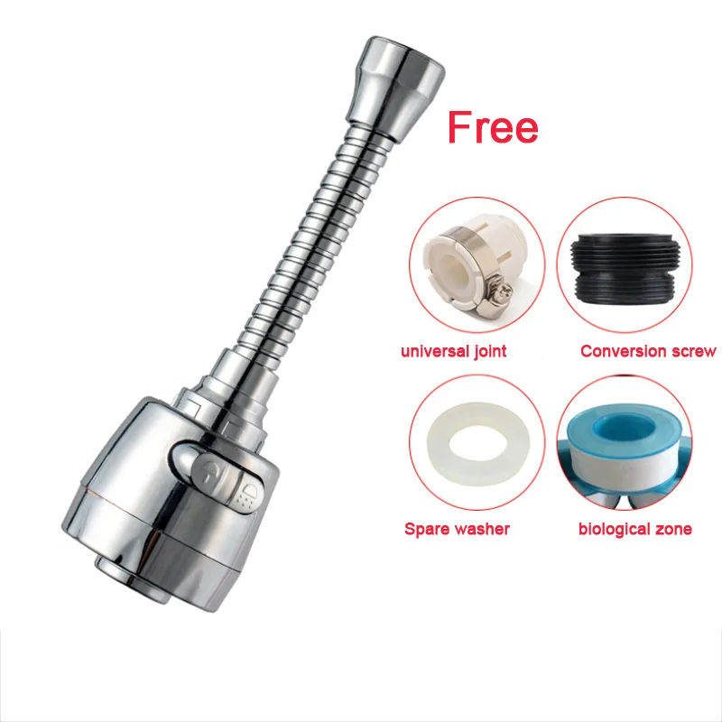 360 Degree Swivel Faucet Sprayer Head Replacement Anti -Splash Tap Booster and Water Saving Faucet