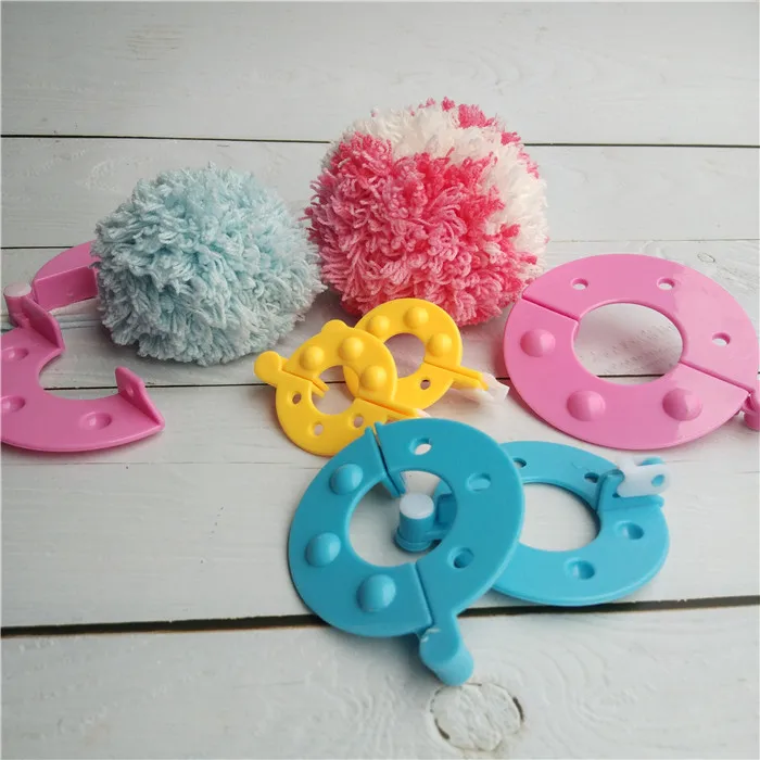 High Quality Round Mixed Plastic Fancy Pommel Knitting Loom Pom Pom