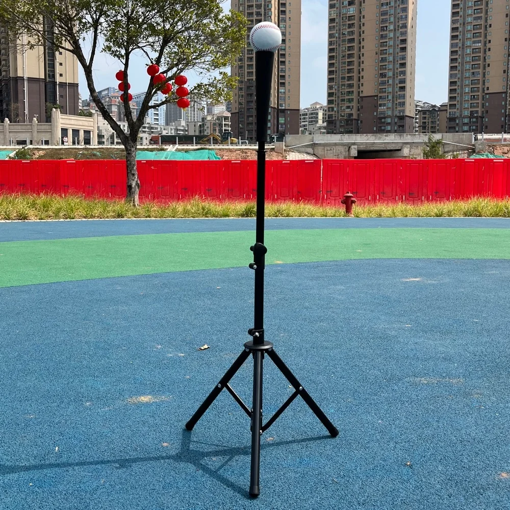 Portable Adjustable Rubber Cone Training Practice Tripod Batting Tee