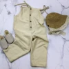 spring cute style baby clothes romper sling bow front buttons baby terry cotton romper