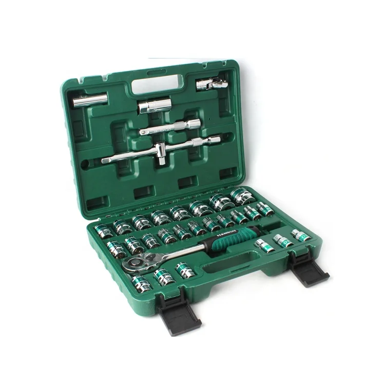 32pcs Of Household Tool Kit Set Hardware Tools Sockets Set Car Repair