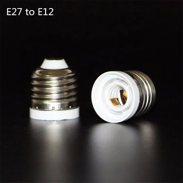 E27 to E12 Lamp Holder Base LED Light Screw Light Lamp Bulb Socket Adapter Converter